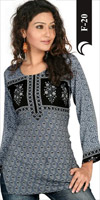 French Crepe Kurtis